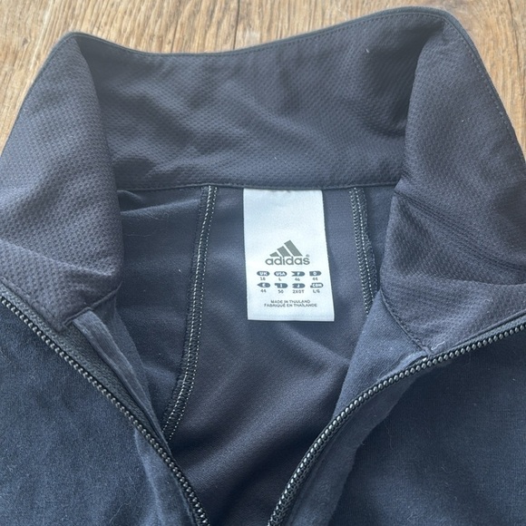 adidas Jacket Womens Large Black Lightweight Long Sleeve - Picture 3 of 7